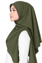 Load image into Gallery viewer, Bawal / Khimar 2 in 1 in Olive