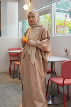 Load image into Gallery viewer, Kaftan Shirt Stripes in Brown