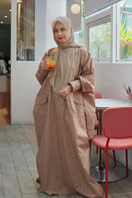 Load image into Gallery viewer, Kaftan Shirt Stripes in Brown