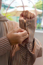 Load image into Gallery viewer, Kaftan Shirt Stripes in Brown