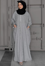 Load image into Gallery viewer, Kaftan Shirt Stripes in White