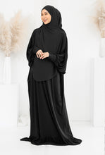 Load image into Gallery viewer, Lycra Telekung Dress - Black