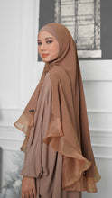 Load image into Gallery viewer, Khimar with Organza - Caramel
