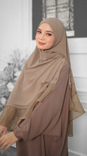 Load image into Gallery viewer, Khimar with Organza - Milk Tea