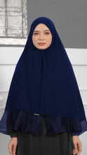 Load image into Gallery viewer, Khimar with Organza - Navy Blue