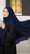 Load image into Gallery viewer, Khimar with Organza - Navy Blue