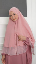Load image into Gallery viewer, Khimar with Organza - Rose Pink