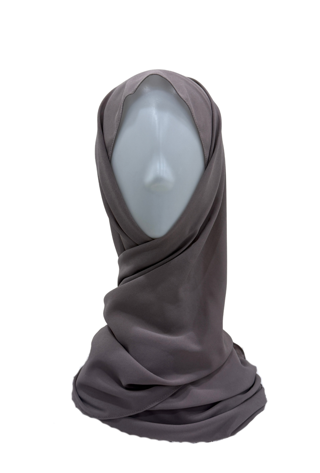 Hoodie Chiffon - Purplish Brown
