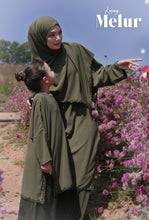 Load image into Gallery viewer, Kurung Melur in Crystal Teal Blue (Kids)
