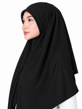 Load image into Gallery viewer, Bawal / Khimar 2 in 1 in Black
