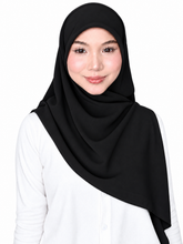 Load image into Gallery viewer, Bawal / Khimar 2 in 1 in Black

