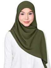 Load image into Gallery viewer, Bawal / Khimar 2 in 1 in Olive
