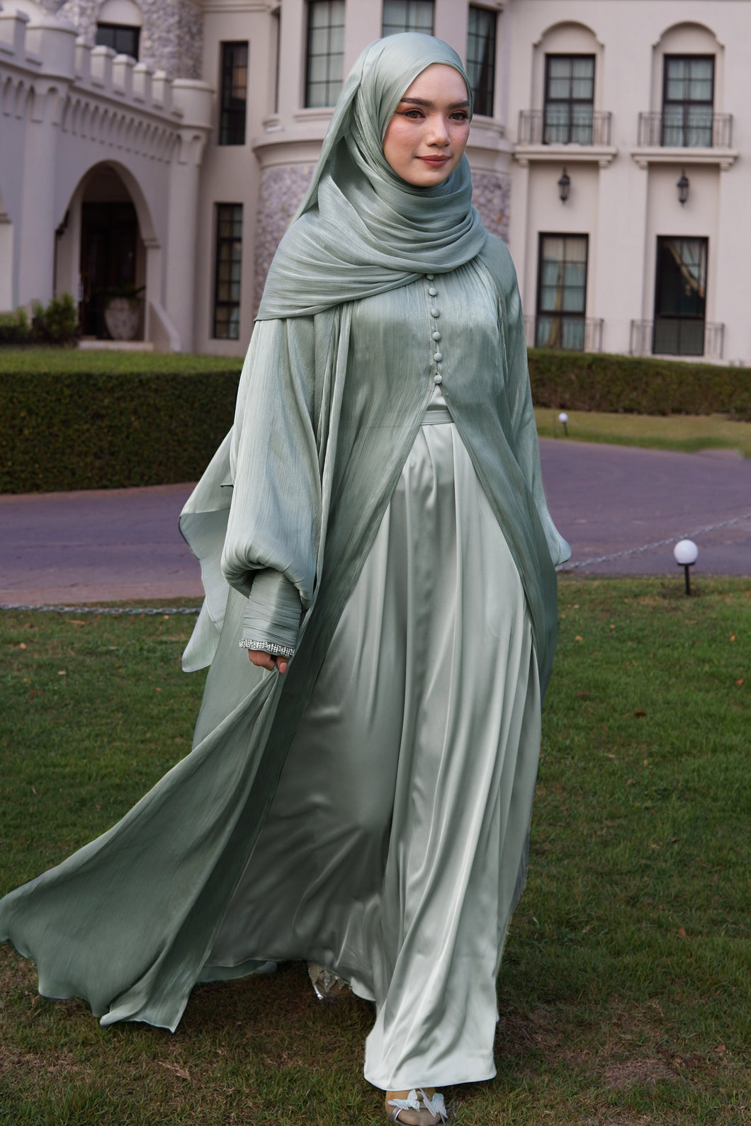 Abaya Tiara in Green Amethys