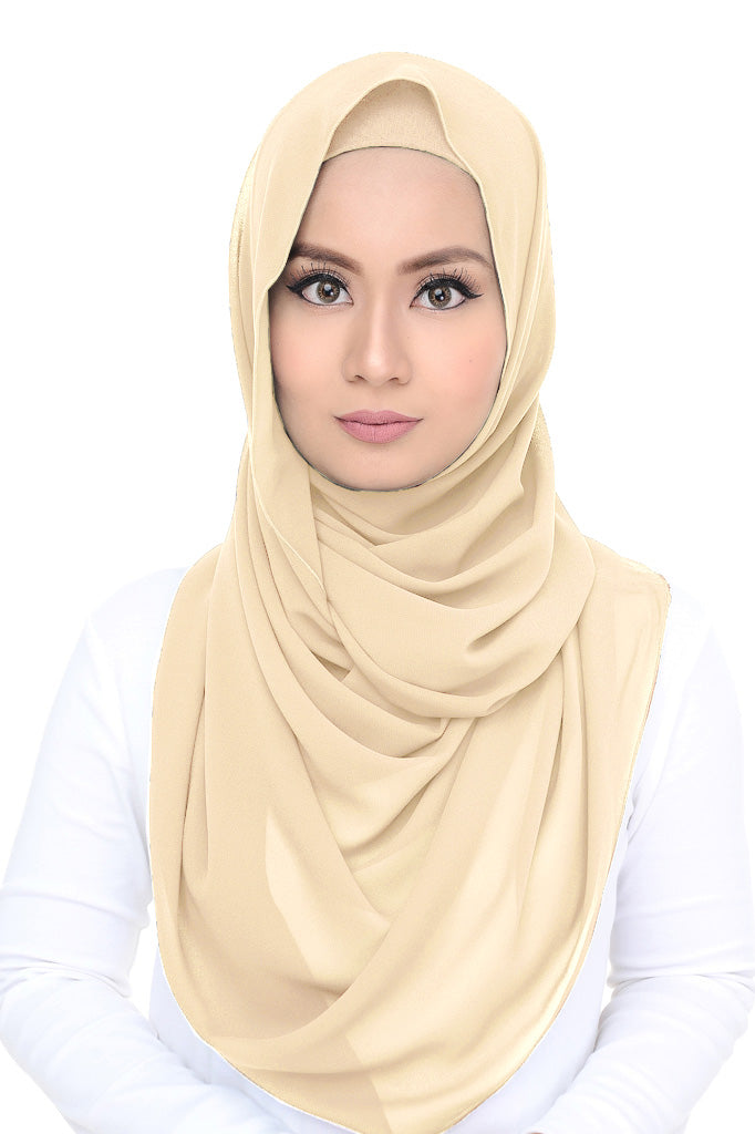 Lush (snood) Chiffon - Light Lemon