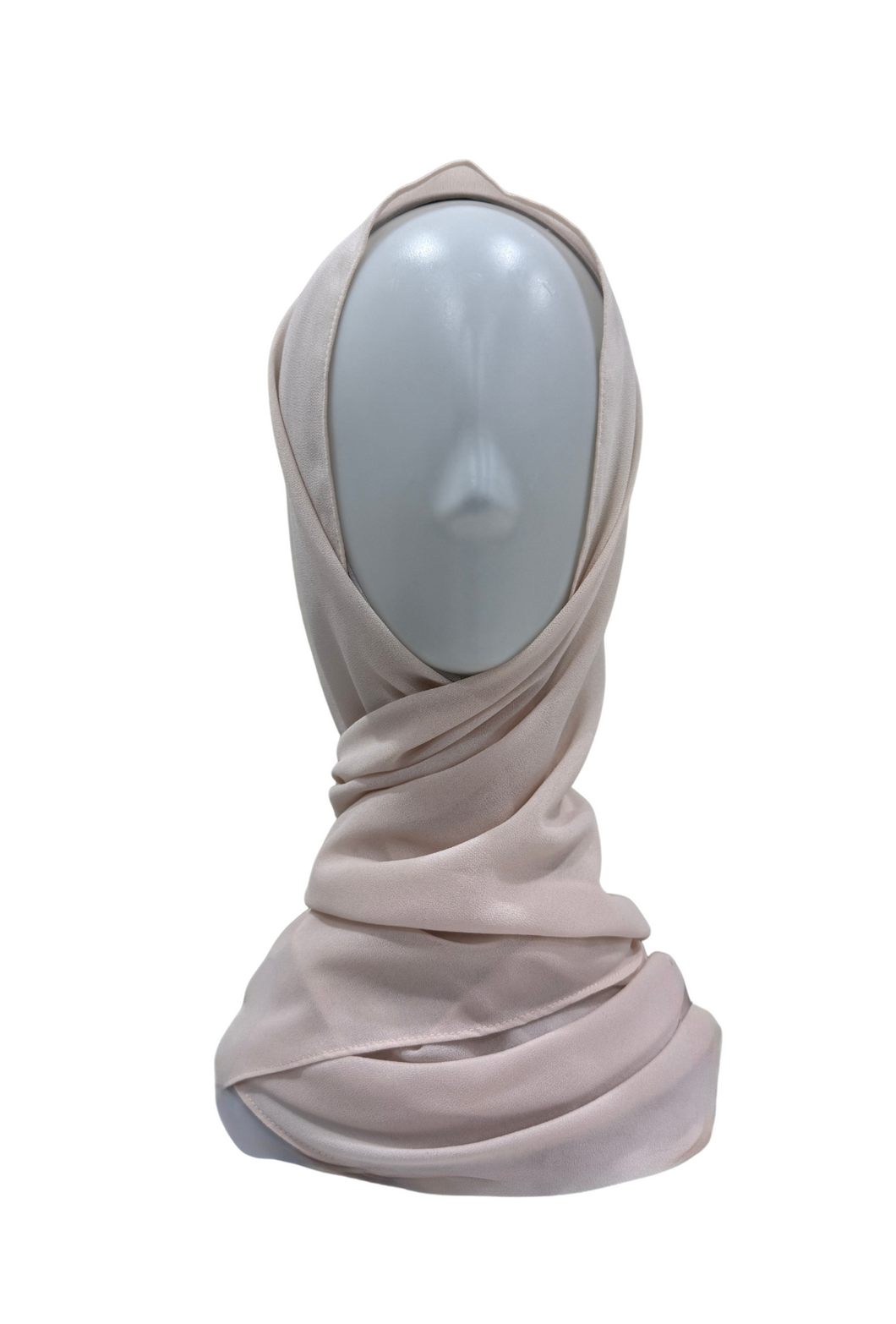 Hoodie Chiffon - White Pink