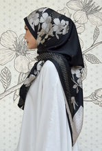 Load image into Gallery viewer, Sakura Shawl (Satin) in Golden Black
