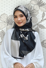 Load image into Gallery viewer, Sakura Shawl (Satin) in Golden Black
