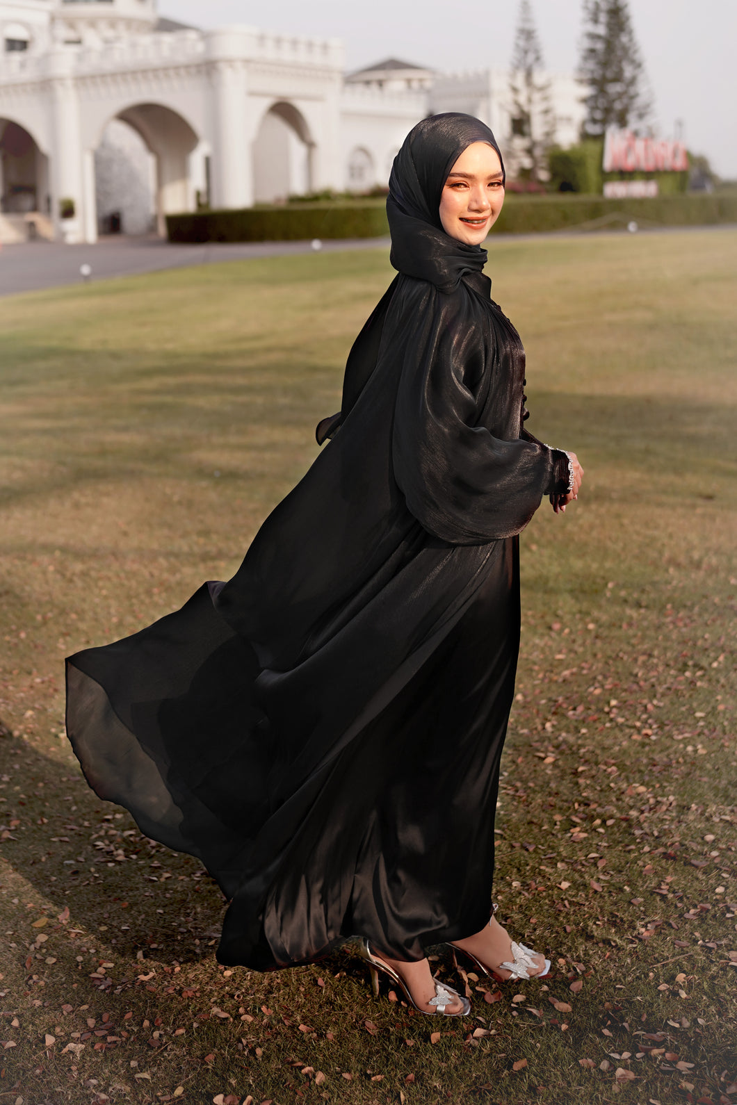 Abaya Tiara in Black Divine