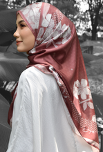 Load image into Gallery viewer, Sakura Shawl (Satin) in Dusty Cherry

