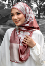 Load image into Gallery viewer, Sakura Shawl (Satin) in Dusty Cherry
