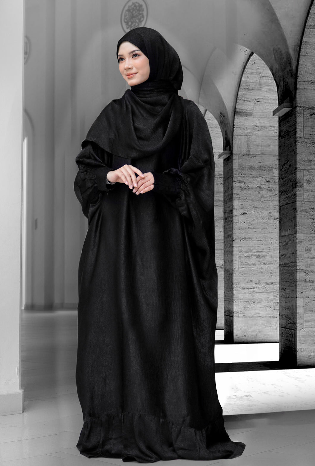 [PRE ORDER] ZAHEERA TELEKUNG DRESS IN BLACK