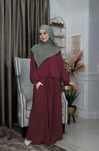 Load image into Gallery viewer, Yana Dress in Maroon
