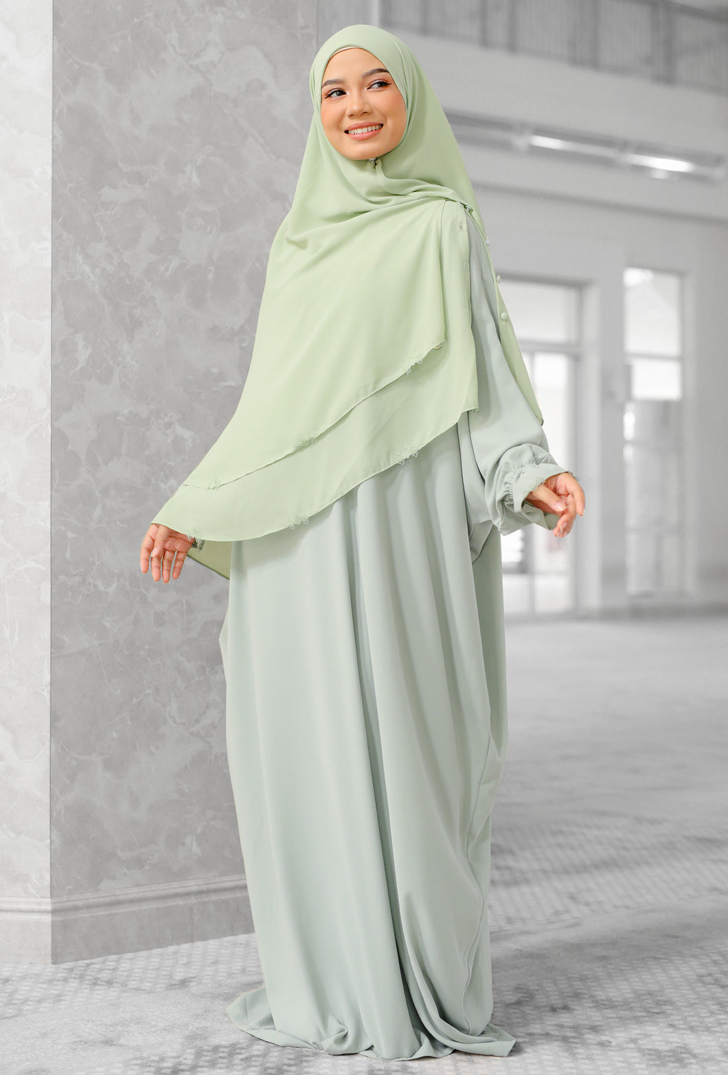 [New In] Sumayya Set in Pastel Green