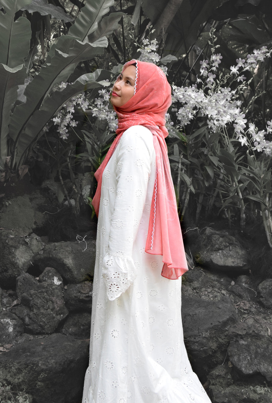 SG Orchid Shawl