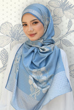 Load image into Gallery viewer, Sakura Shawl (Satin) in Sea Blue
