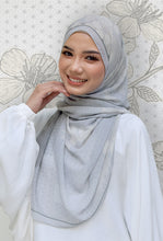 Load image into Gallery viewer, Sakura Shawl (Chiffon) in Silver Grey
