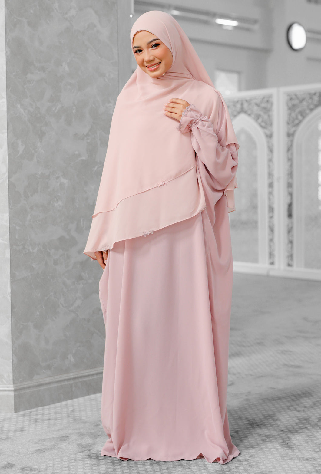 Kaftan Sumayya In Soft Pink