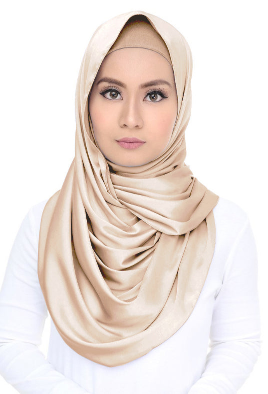 Lush (snood) Satin - Peach Tea
