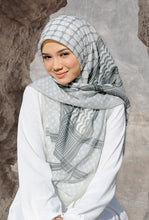 Load image into Gallery viewer, [NEW] Qadira Square Shawl in Moss Grey
