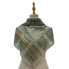 Load image into Gallery viewer, Qadira Square Shawl in Green
