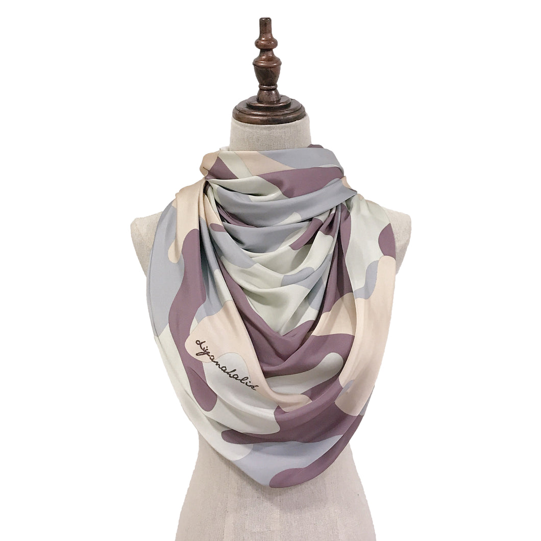 Lush (snood) Printed - Camo Silk Iris
