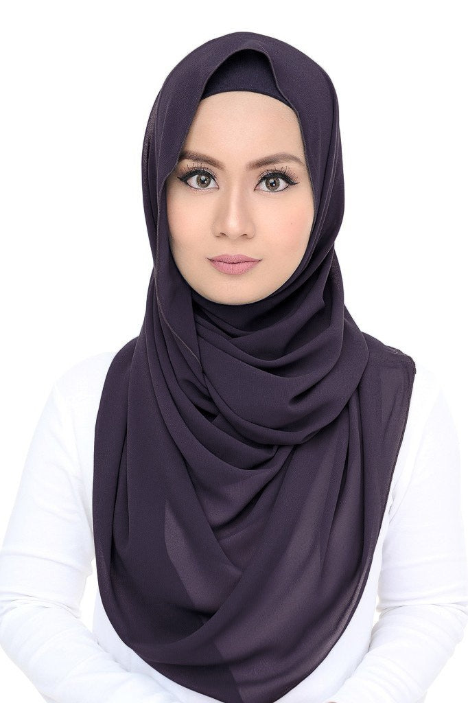 Lush (snood) Chiffon - Deep Purple