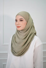 Load image into Gallery viewer, Lush (snood) Satin Pleats - Matcha Green
