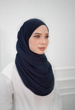 Load image into Gallery viewer, Lush (snood) Satin Pleats - Blueberry Cupcake
