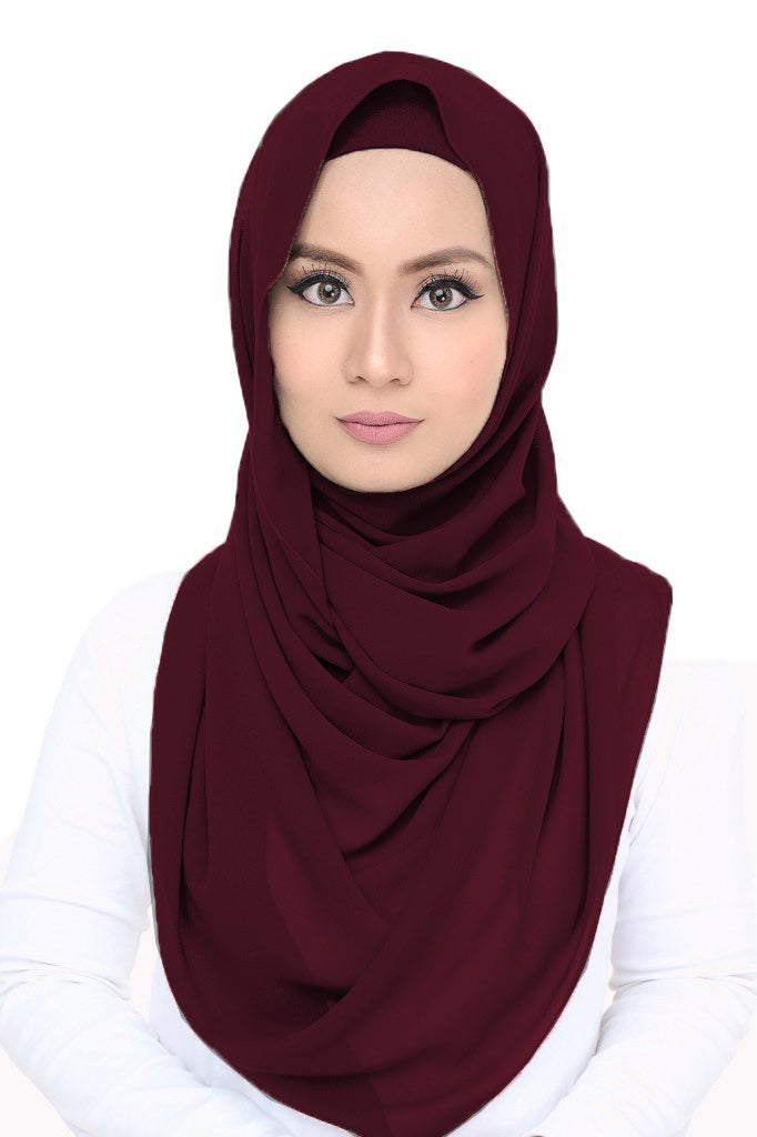 Lush (snood) Chiffon - Plum