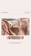 Load image into Gallery viewer, Satin Silk Shawl - Peach
