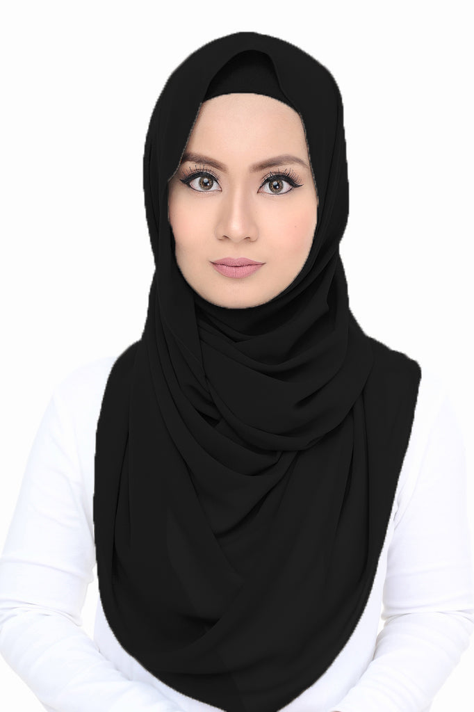 Lush (snood) Chiffon - Black