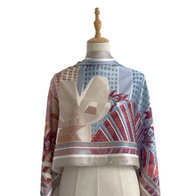 Load image into Gallery viewer, Shawl Singapura - SG Skyline in Blue
