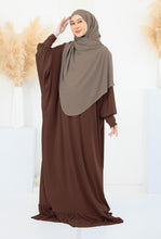 Load image into Gallery viewer, Lycra Telekung Dress - Brown
