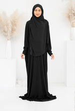 Load image into Gallery viewer, Lycra Telekung Dress - Black
