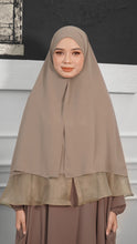 Load image into Gallery viewer, Khimar with Organza - Milk Tea
