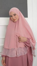 Load image into Gallery viewer, Khimar with Organza - Rose Pink
