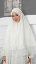Load image into Gallery viewer, Khimar with Organza - White
