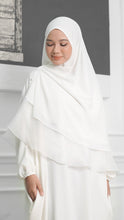 Load image into Gallery viewer, Khimar with Organza - White
