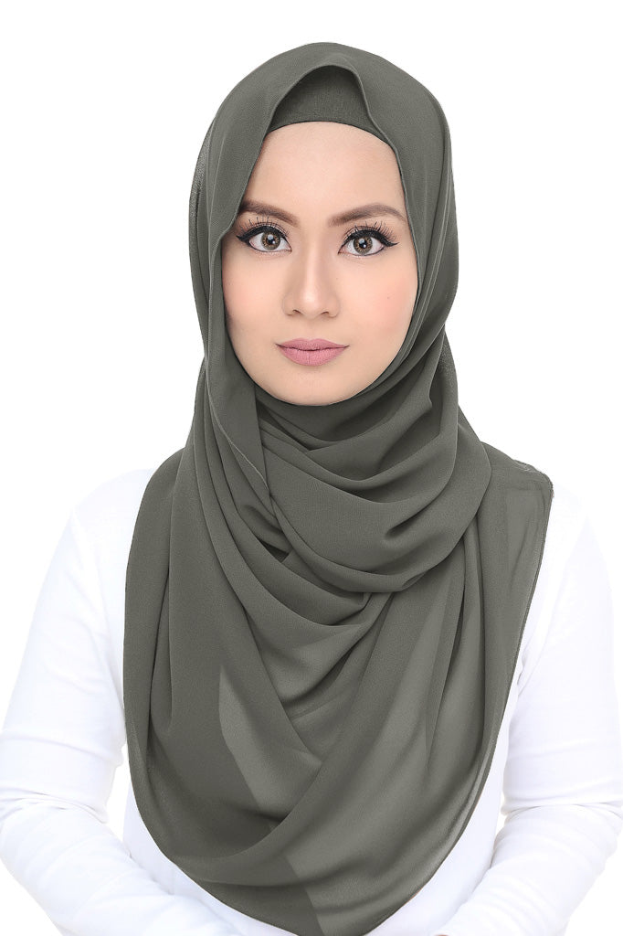 Lush (snood) Chiffon - Dark Grey