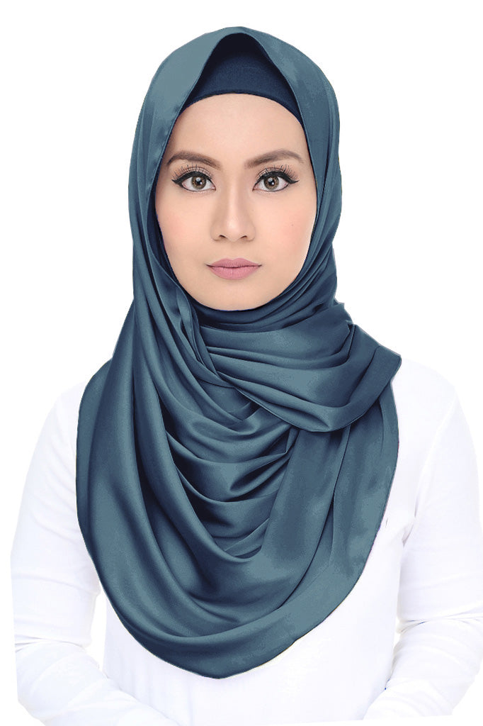 Lush (snood) Satin -Metallic Teal